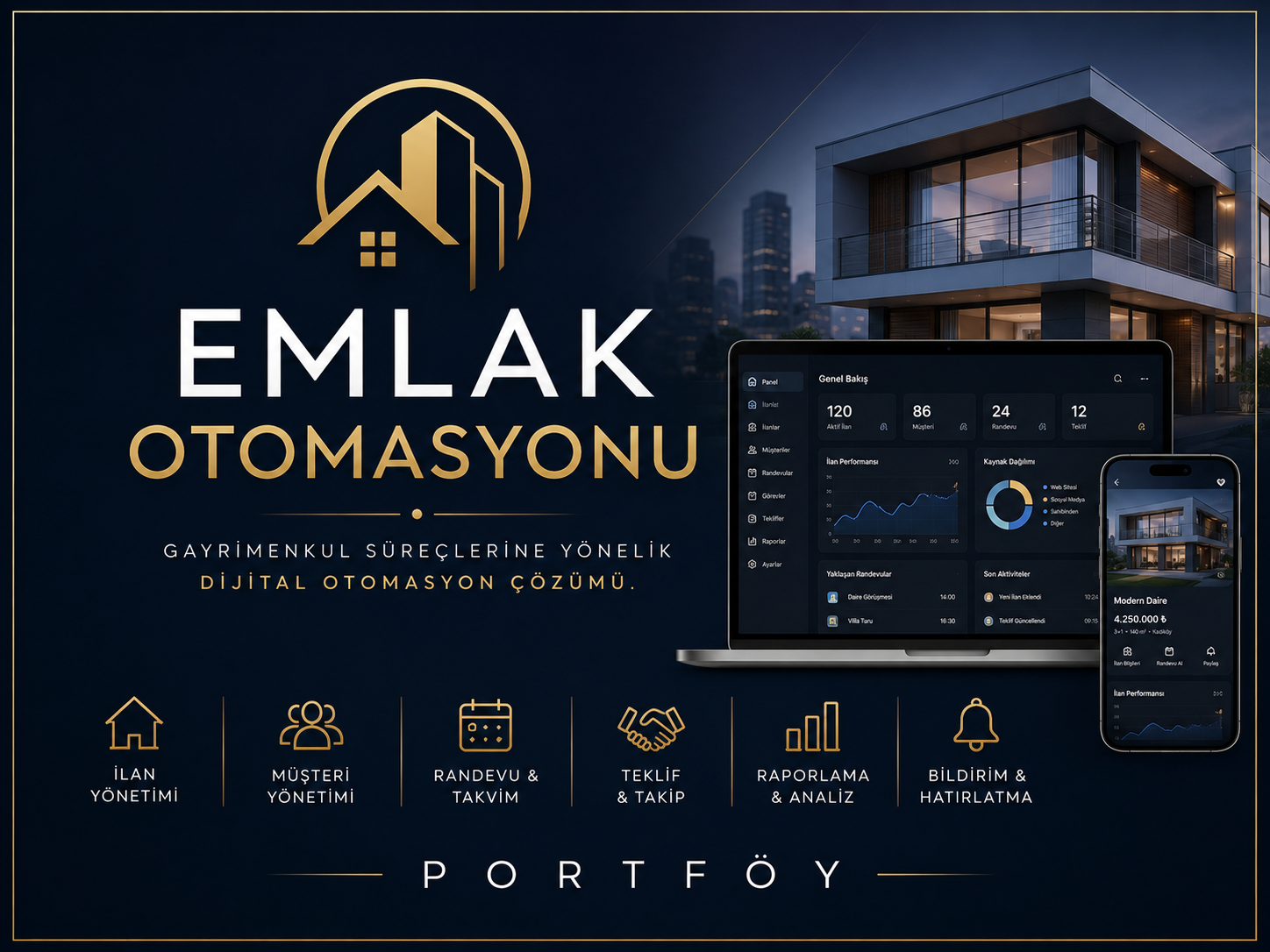 Emlak Otomasyonu çalışması kapak görseli